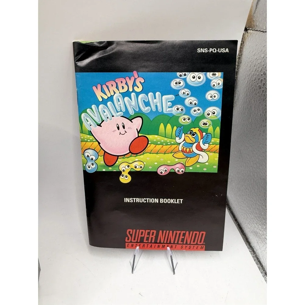 KIRBY'S AVALANCHE NINTENDO SNES COMPLETE CIB TESTED AUTHENTIC Fast Shipping